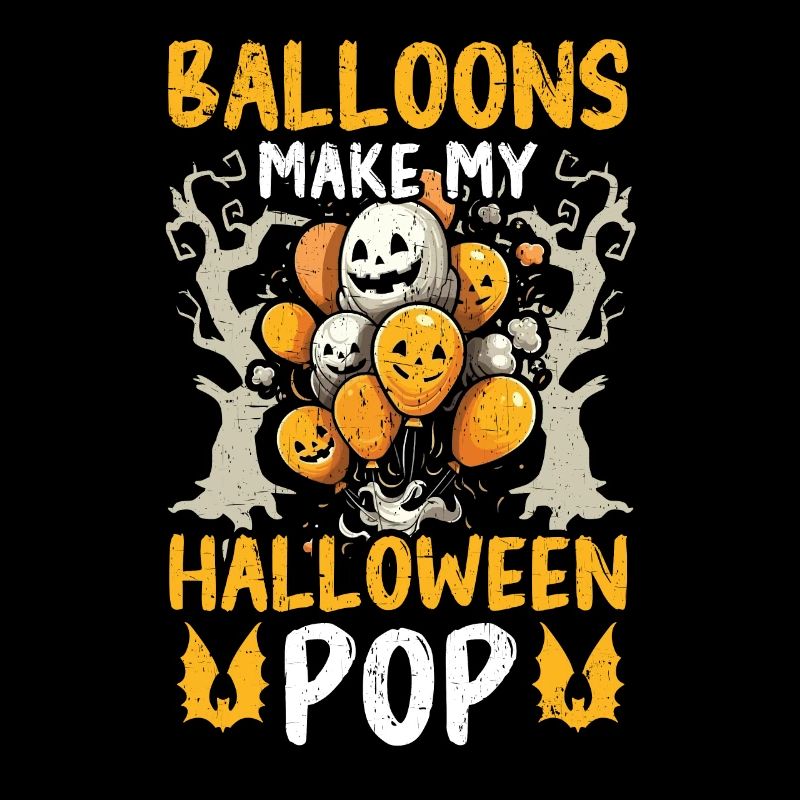 Ballon Halloween Süßes oder Saures Spooky Boo Ghost