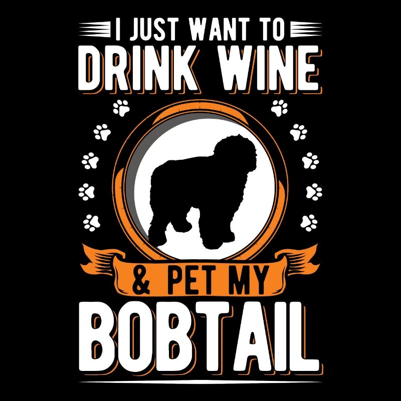 Bobtail and wine