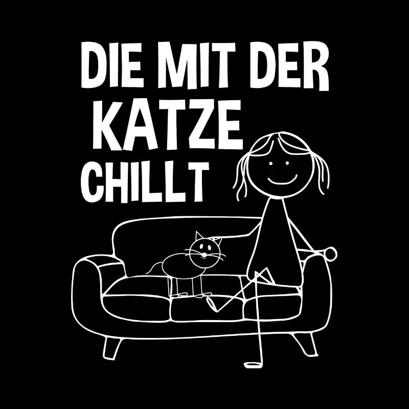 Die mit der Katze chillt