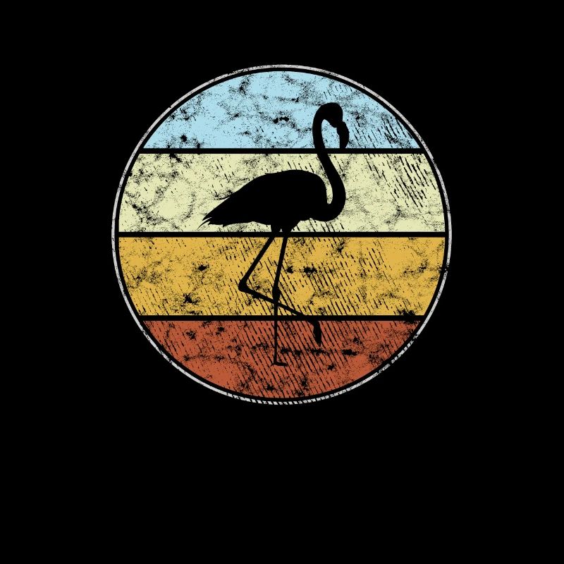 Flamant rose Rétro