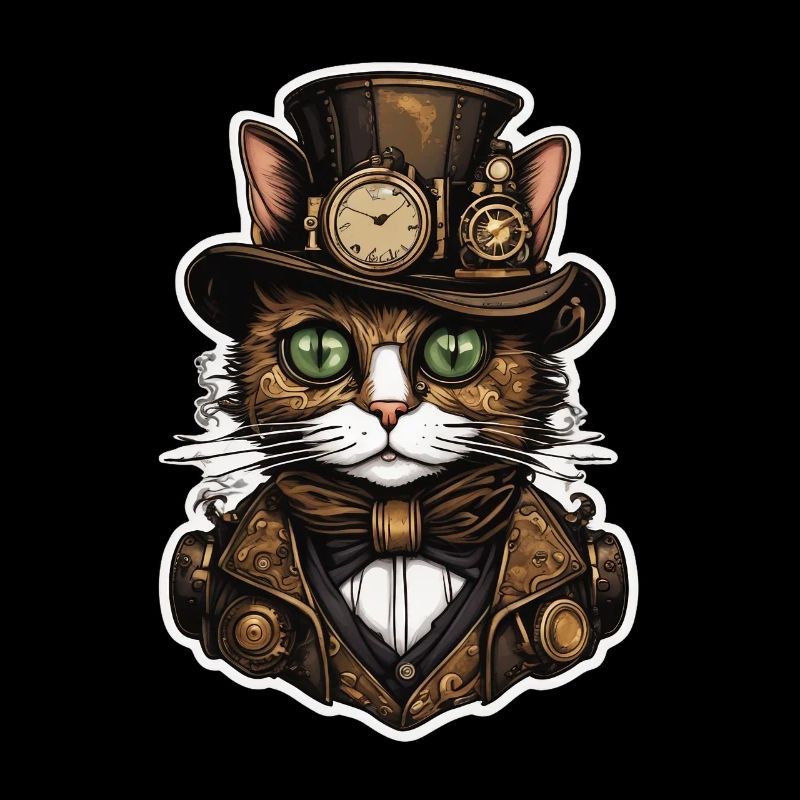 Steampunk Katze 01