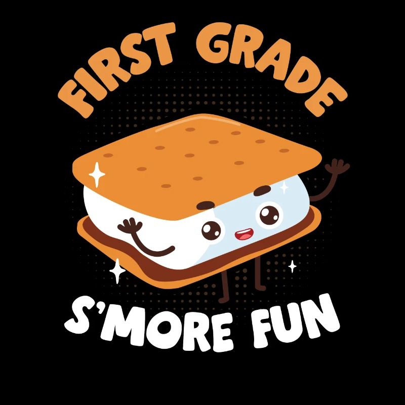 Funny First Grade Is Smore Fun Cute Kids Marshmall