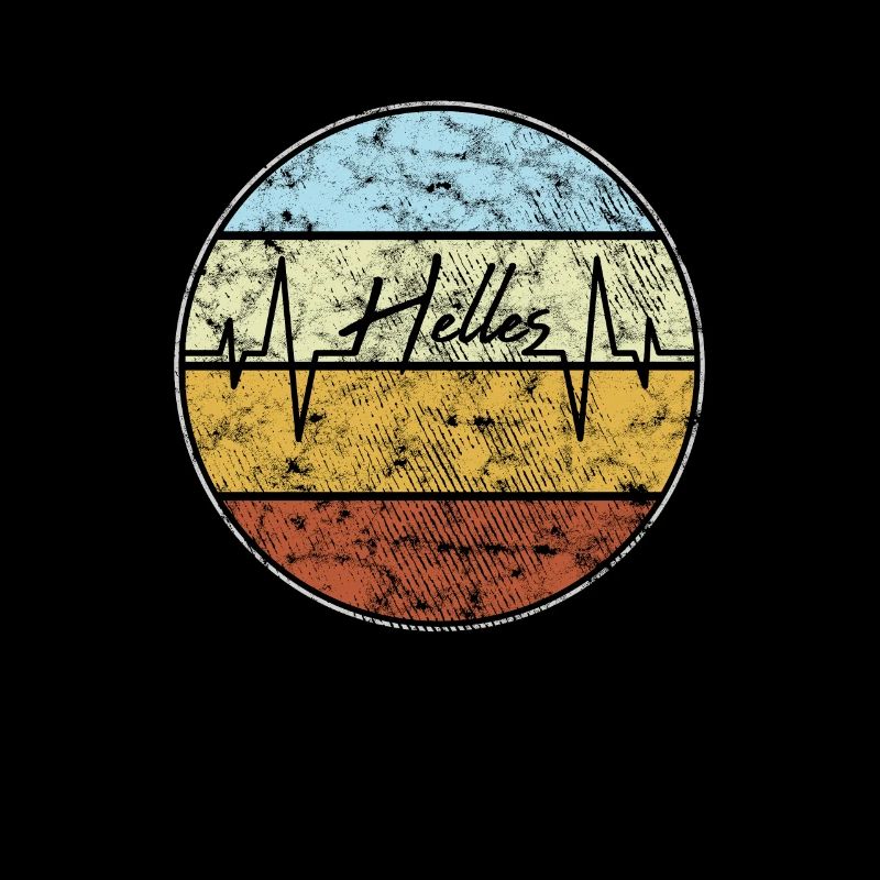 Helles Herzschlag Retro