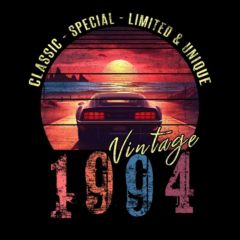 Millésime 1994 Anniversaire Synthwave Année de naissance 1994