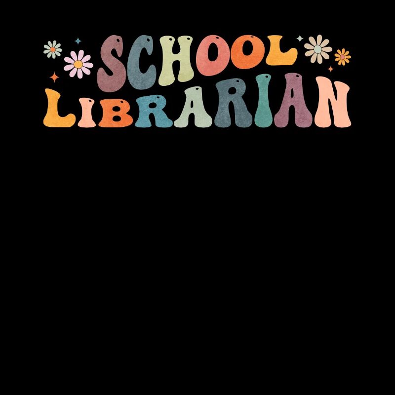 Groovy School Librarian Reading Bookworm