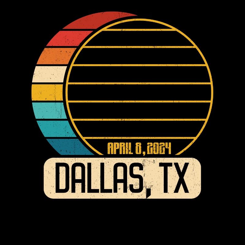Total Solar Eclipse Texas Dallas 28. April 2024