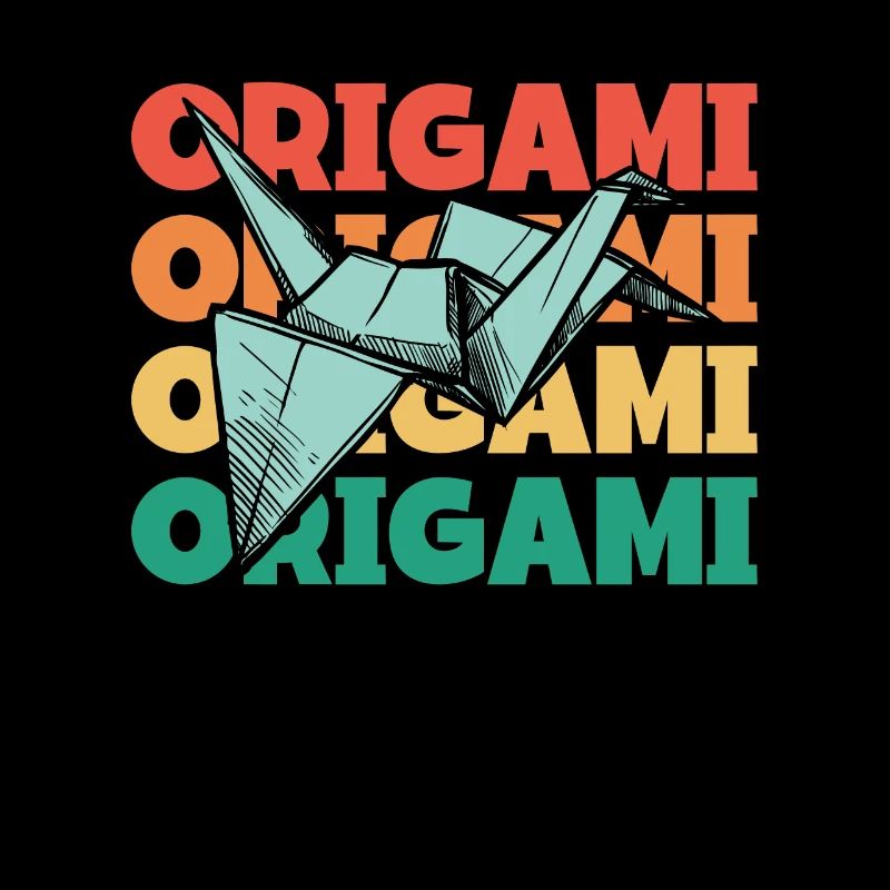 Retro Text Paper Crane Folding Owl Master Origami