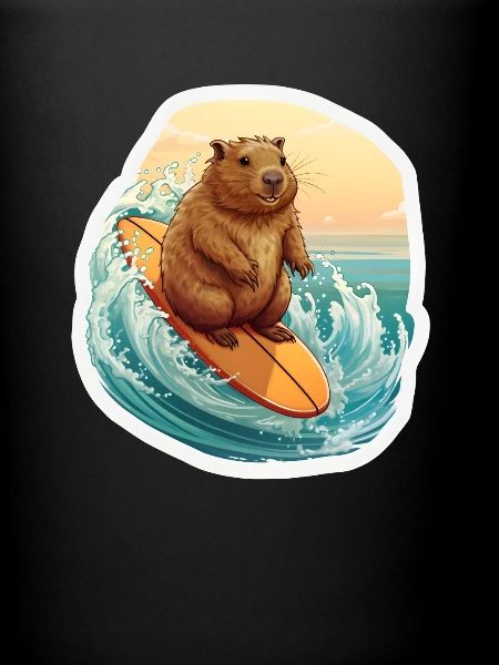 Capybara Surfeur