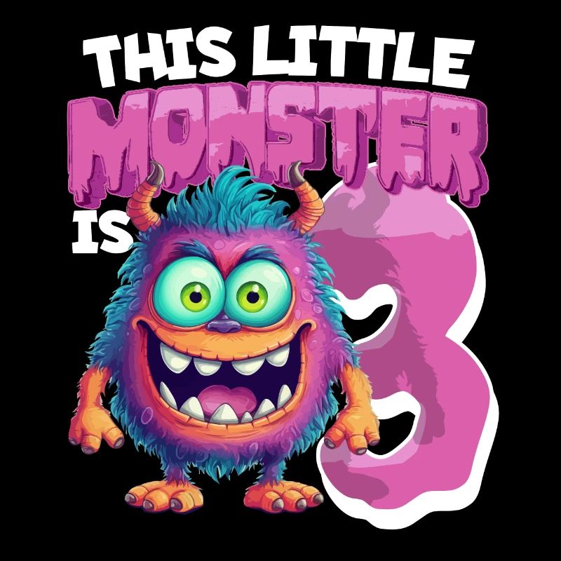 Ce petit monstre a 3 - trois ans - 3.