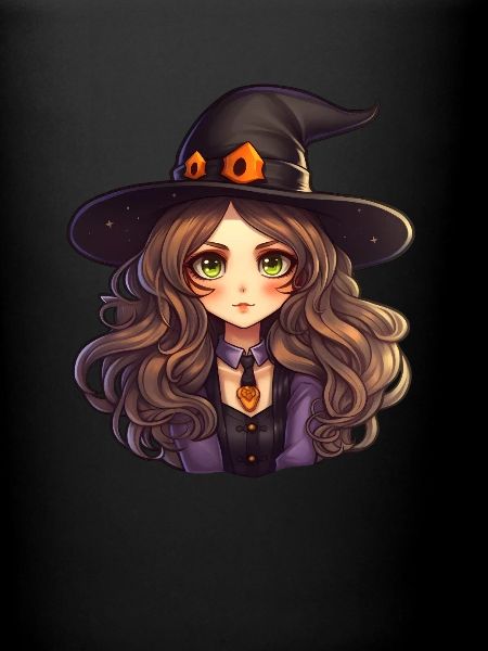 Sorcière mignonne Halloween