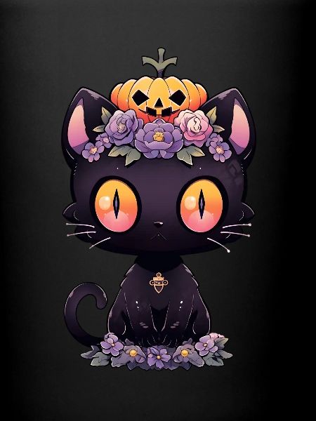 Black Cat Anime Halloween