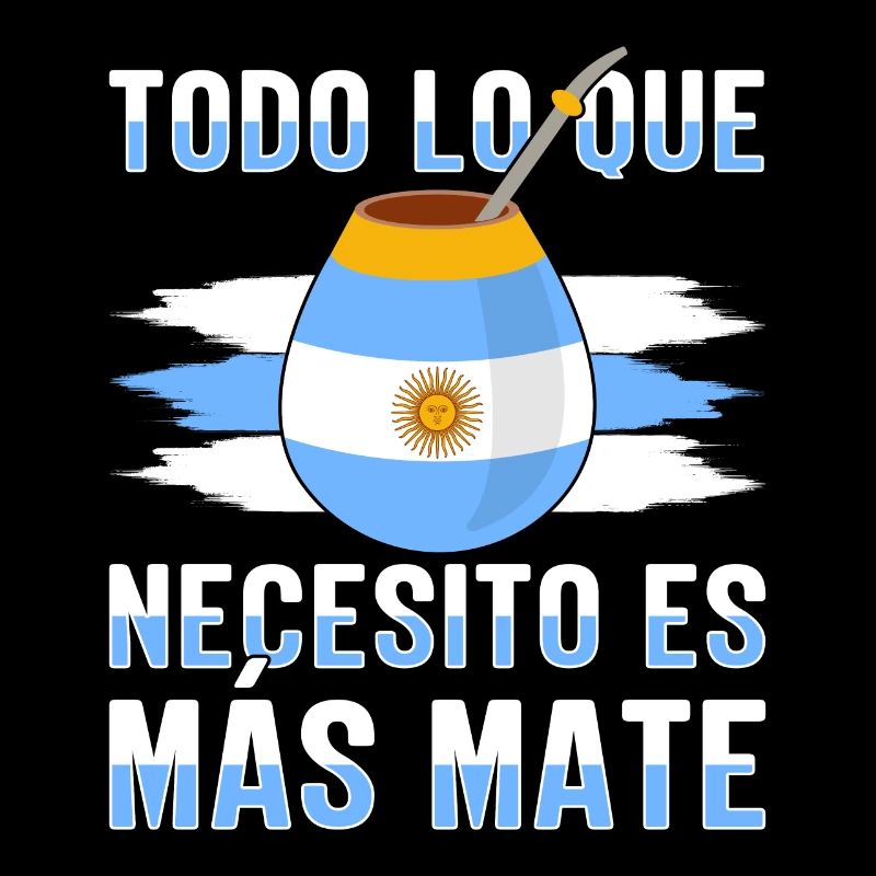 Argentinien-Flagge Argentinischer Yerba Mate Tee