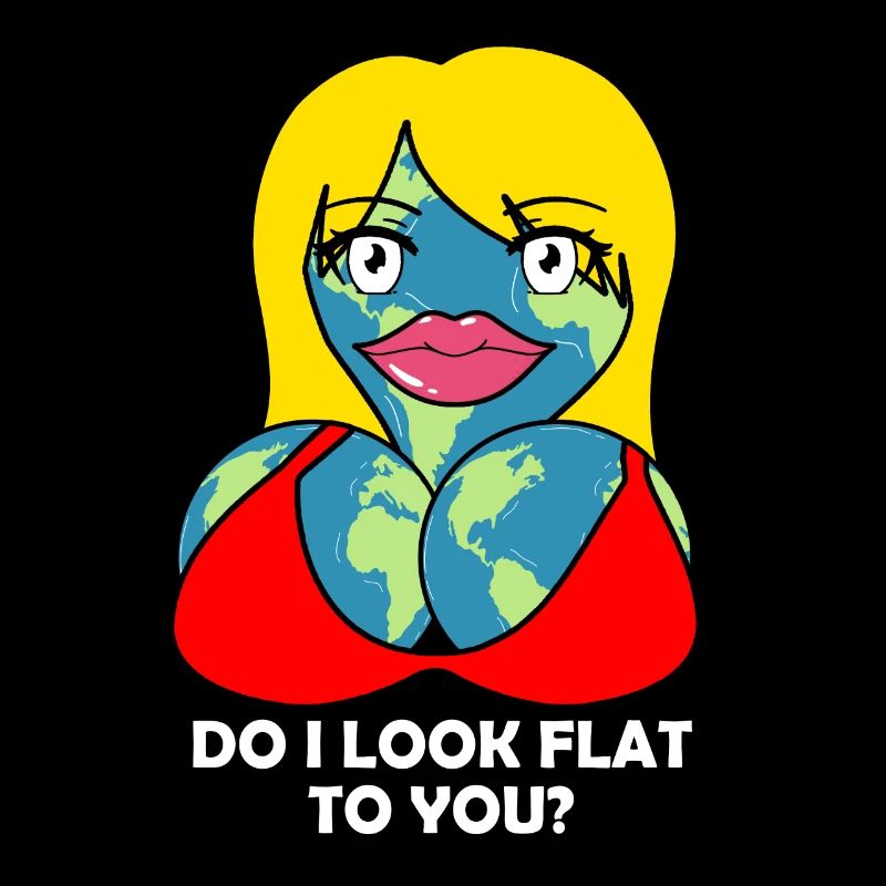 Flache Erde Witz