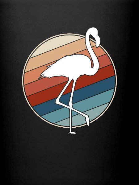 Flamant rose Rétro