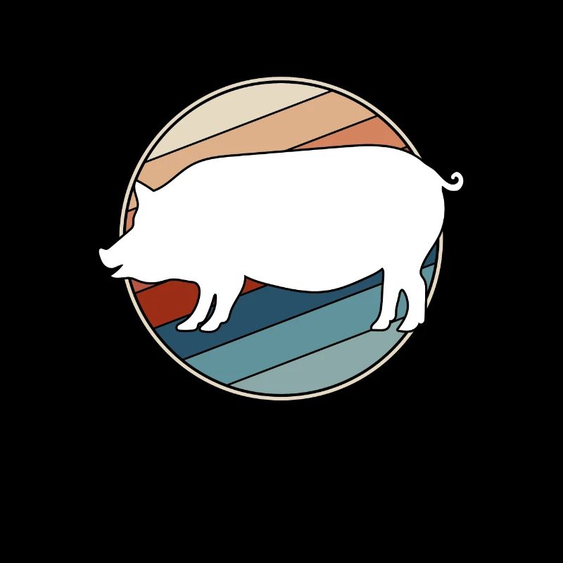 Schwein Retro