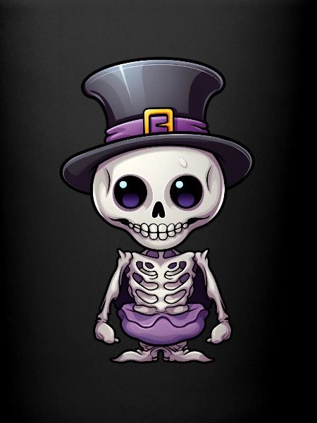Kawaii Skeleton Halloween