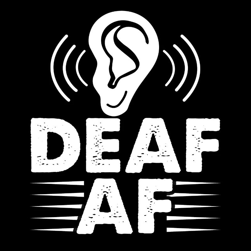 Funny Deaf Pride ASL Langue des signes Aide auditive