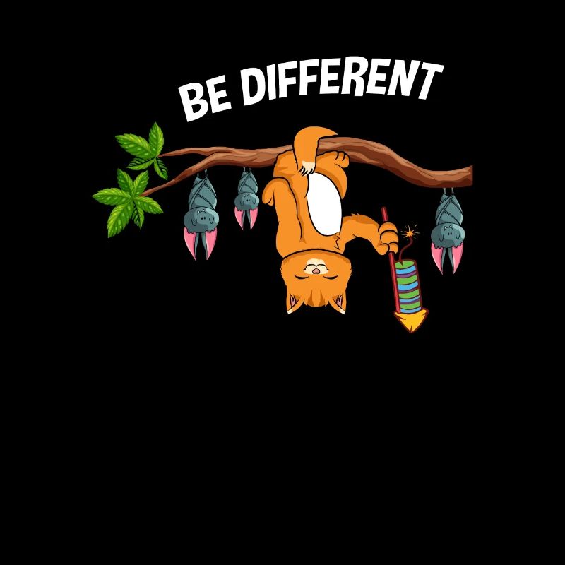 Be Different Cat with Bats
