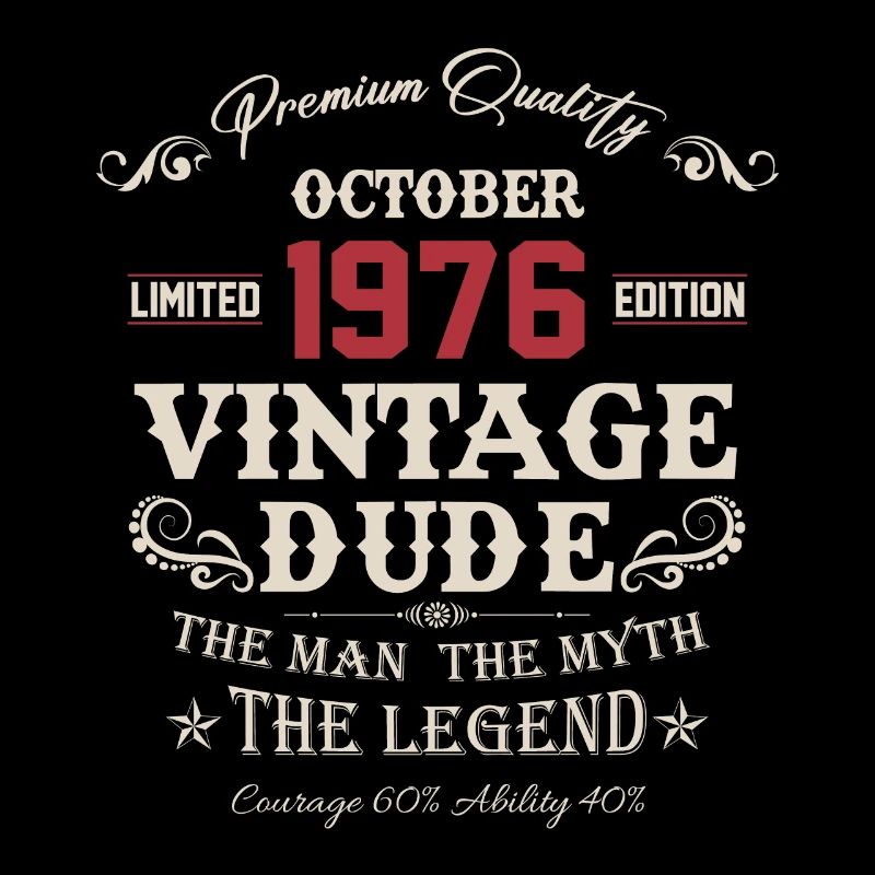 October 1976 Vintage Birthday Gift