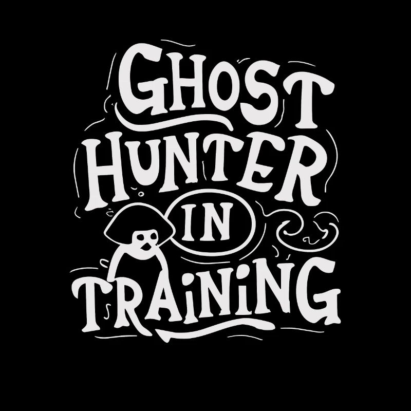 Paranormal investigator Ghost Hunter in training