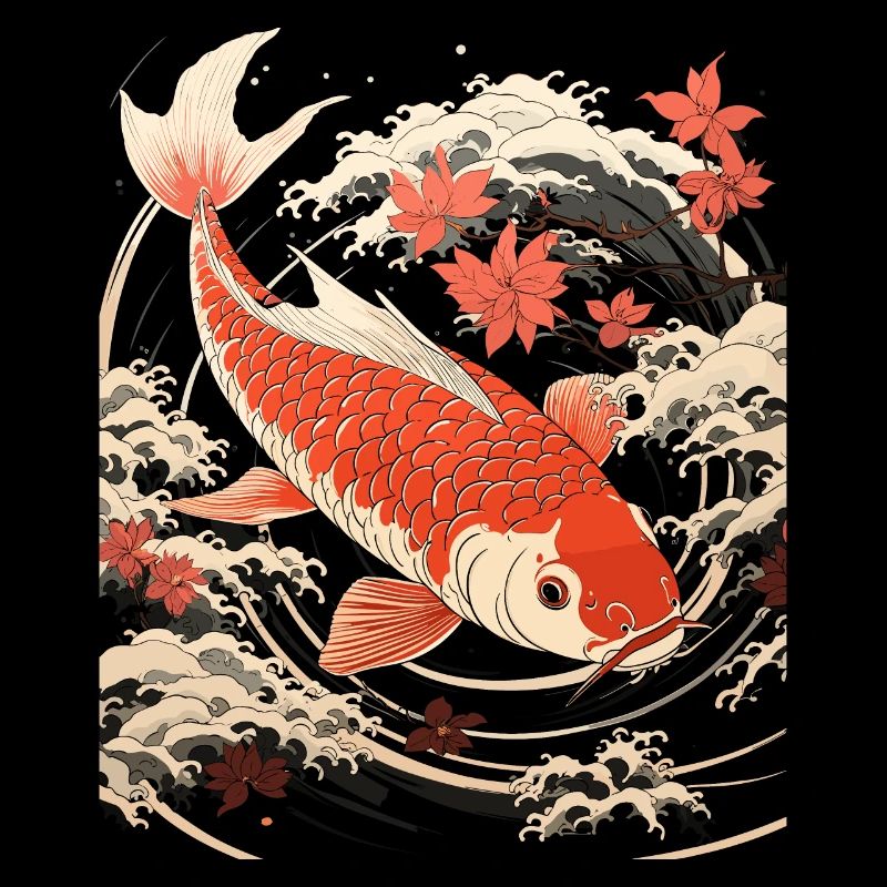 Traditional Japanese Koi Fish