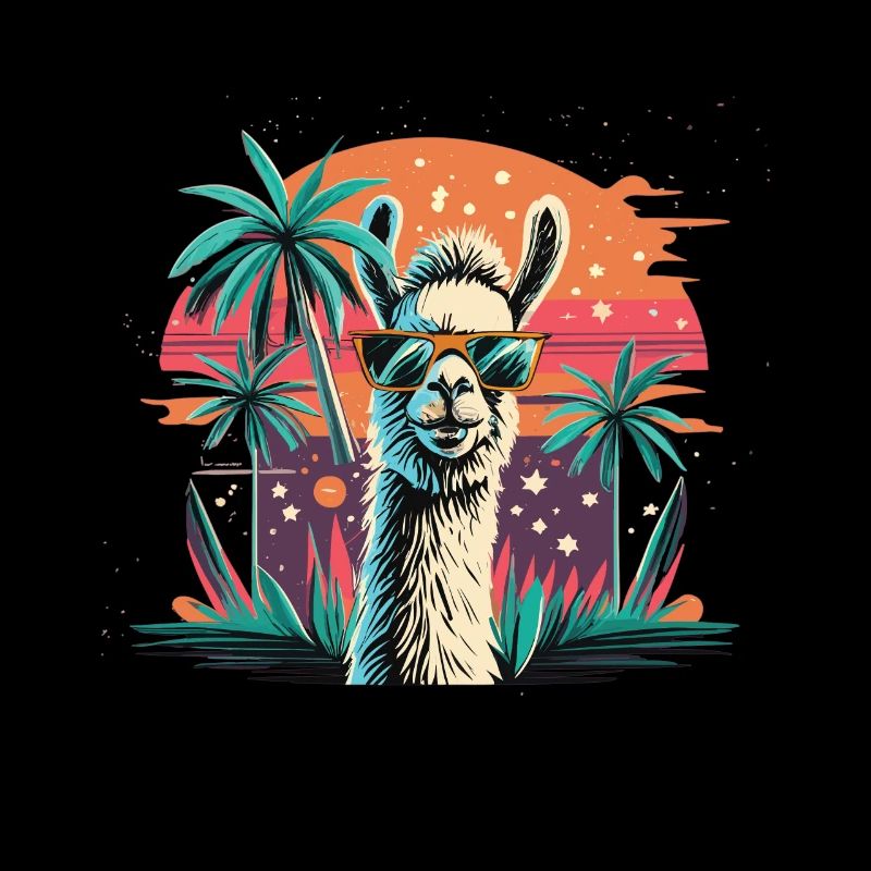 Alpaca Retro Sunset Alpaca Sunglasses Alpacas