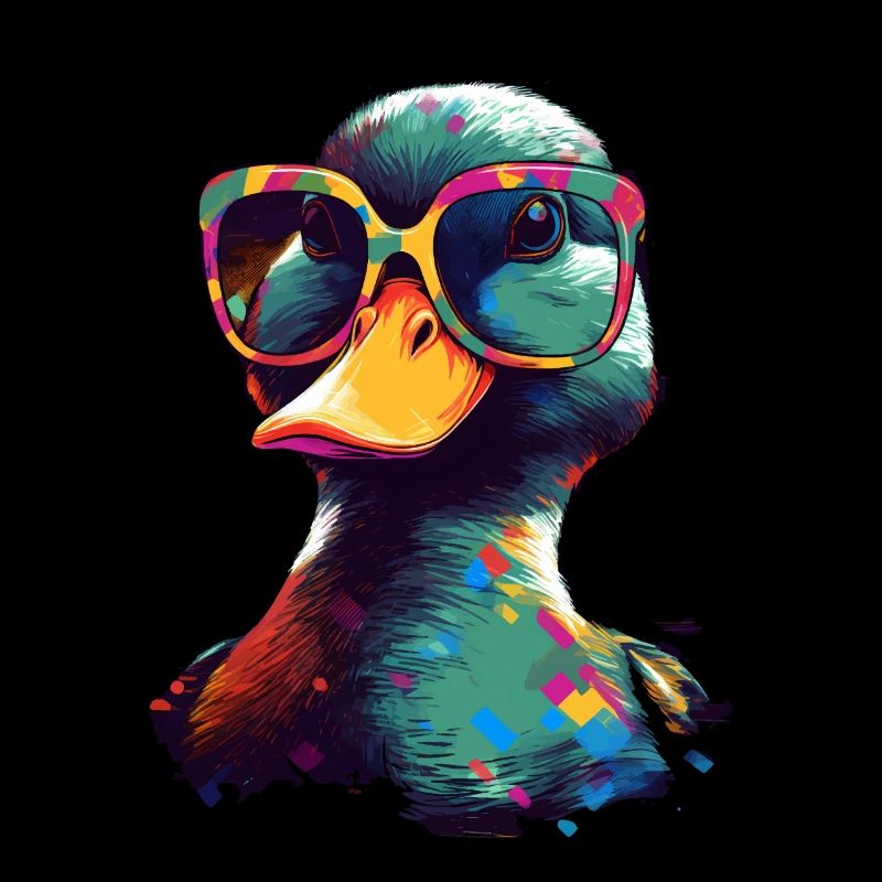 Enten mit Sonnenbrille