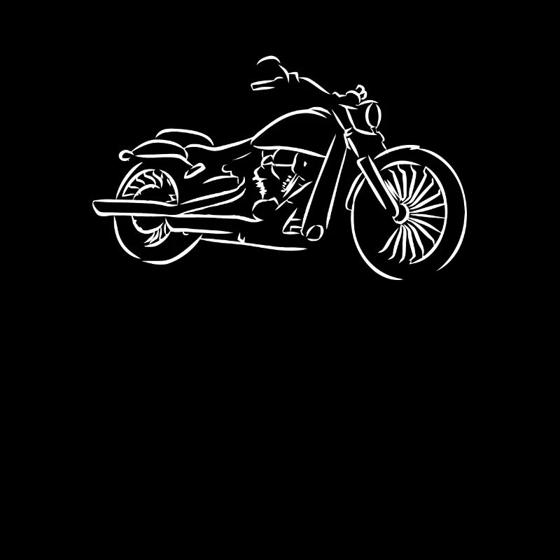Motorrad Scherenschnitt