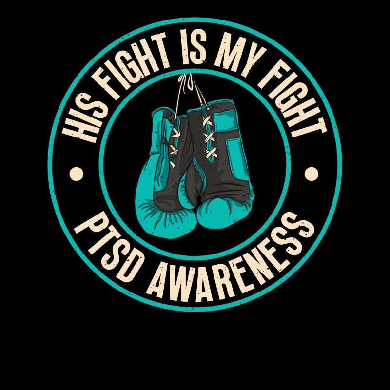 Sein Kampf Ist Pstd-bewusstsein In Blaugrünen