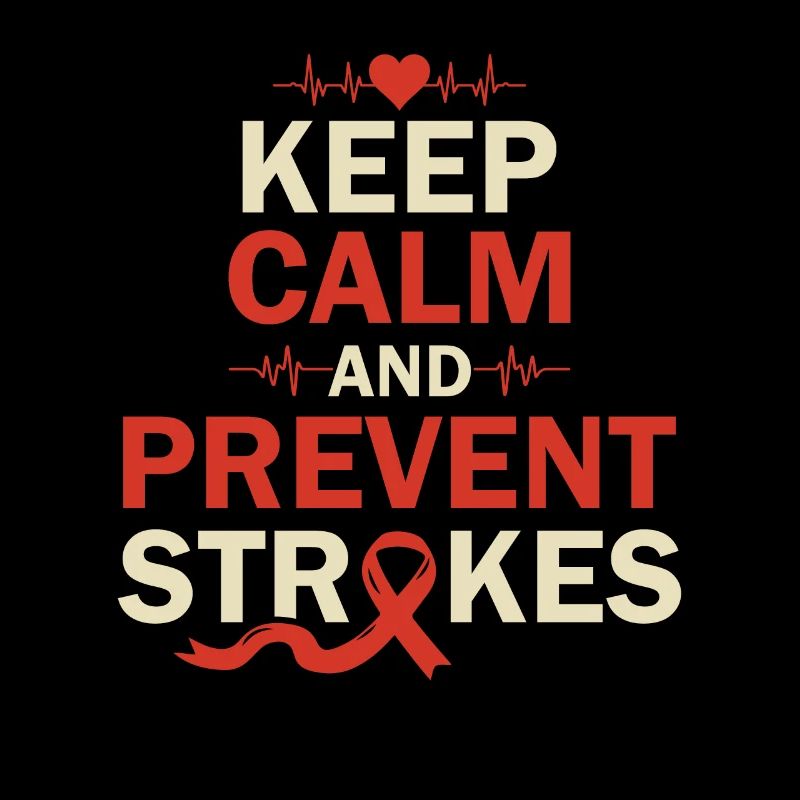 Keep Calm and Prevent Strokes - Schlaganfall