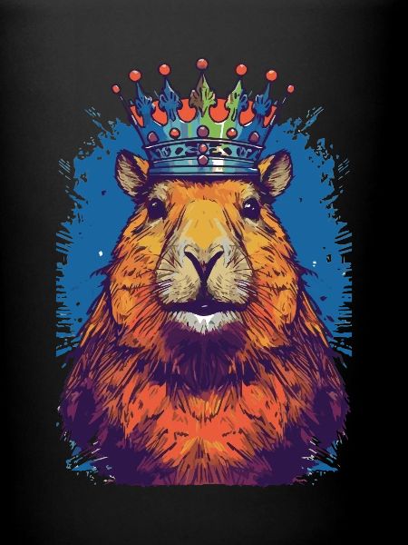Capybara avec capybara couronne