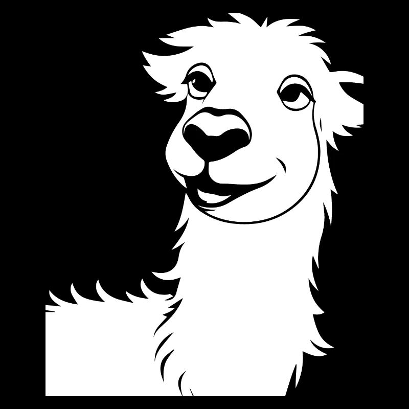 Funny Llama Silhouette Cheeky Fun Llamas