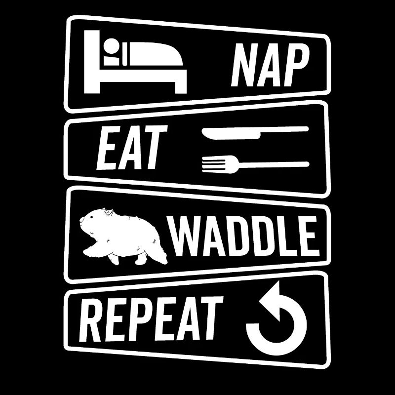 Sieste nourriture waddle wombat propriétaire