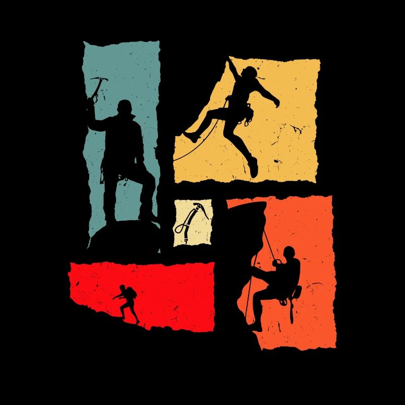Climber Retro Climbing