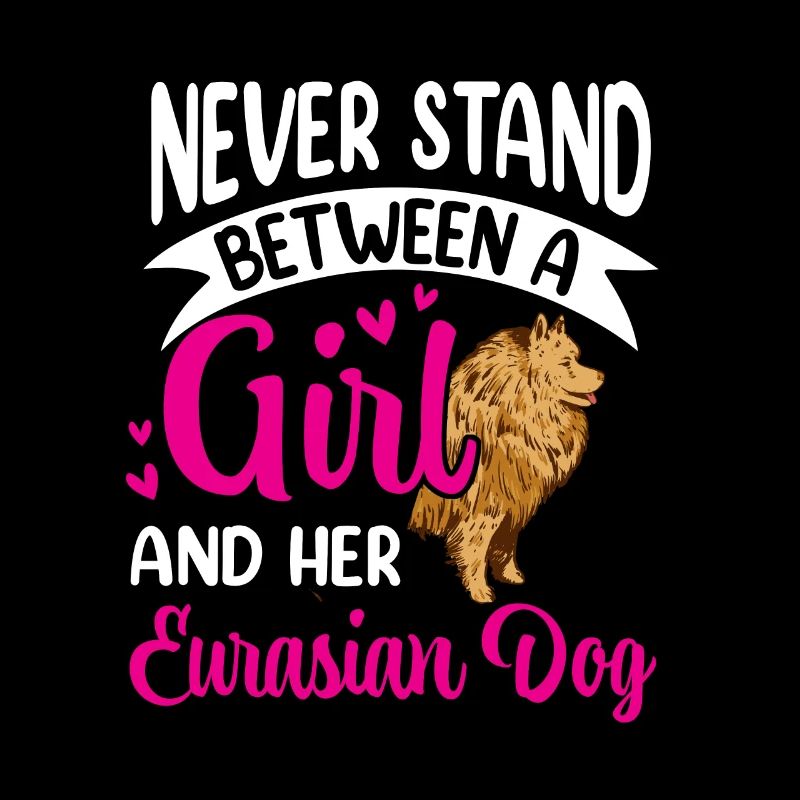 Fille et son chien eurasien Eurasier