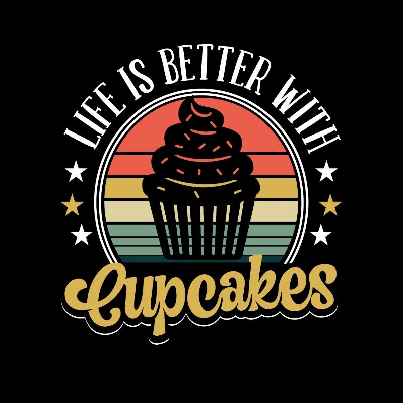 Retro Pastry Chef Baker Baking Life Is Better With