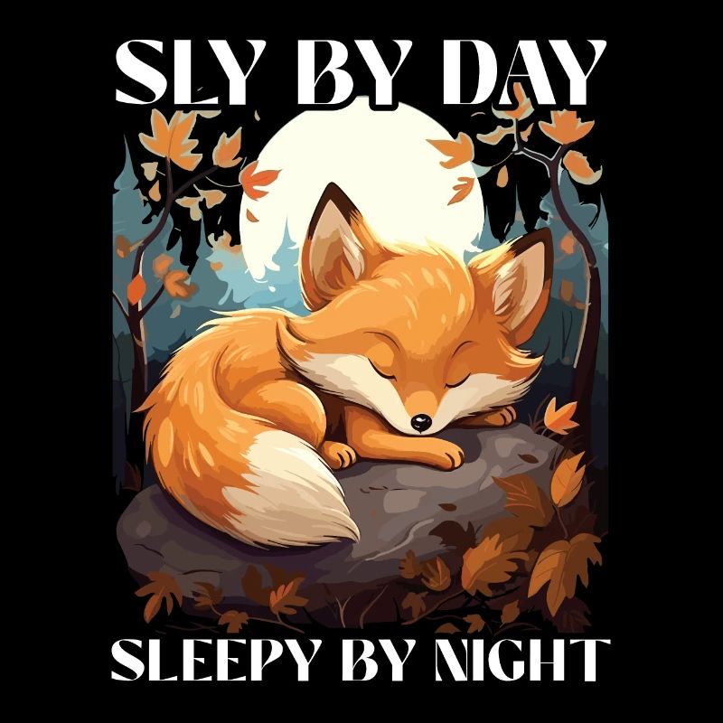 Sleeping Fox Sleepyhead Napping Sleep Fox Lover