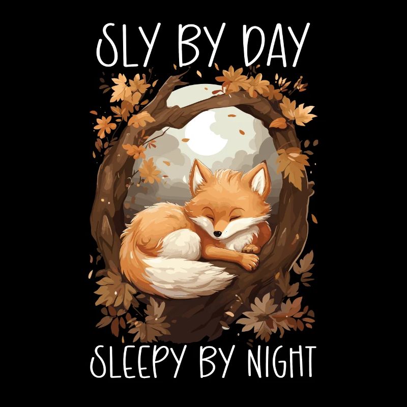 Sleeping Fox Sleepyhead Napping Sleep Fox Lover