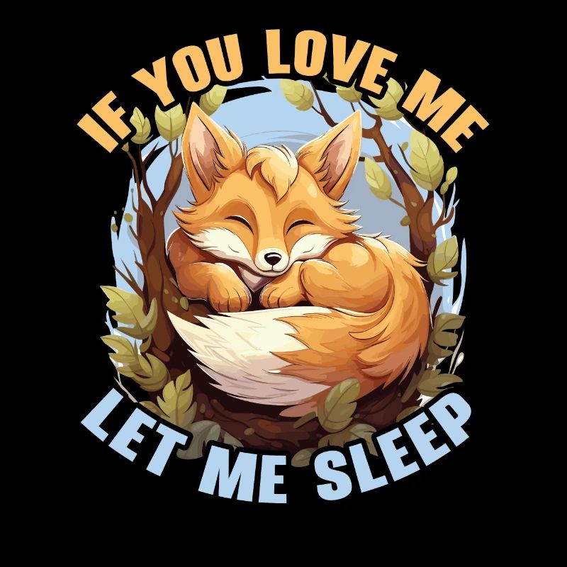 Sleeping Fox Sleepyhead Napping Sleep Fox Lover