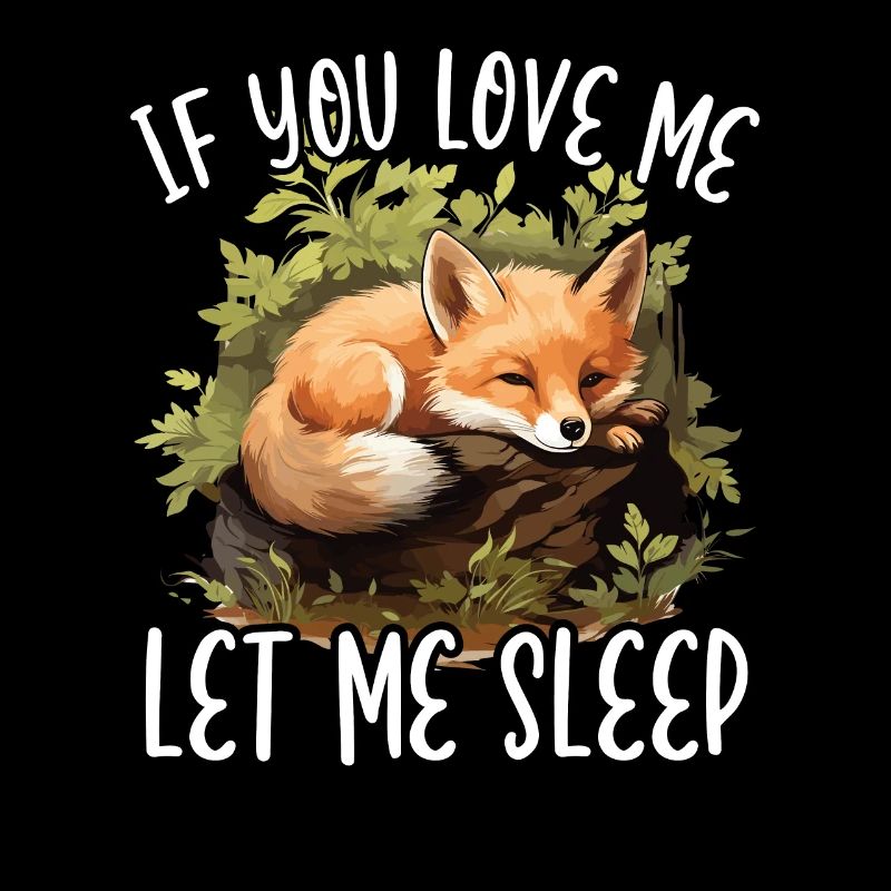 Sleeping Fox Sleepyhead Napping Sleep Fox Lover