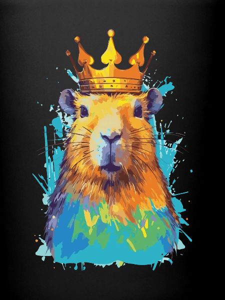 Capybara avec capybara couronne