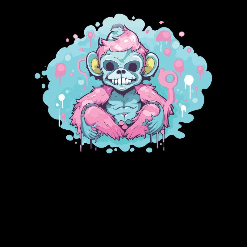 Pastel Goth Lover Soft Grunge Monkey Esthétique