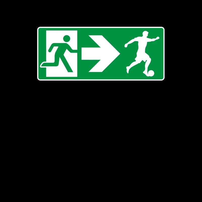 Emergency Exit Soccer Soccer Player