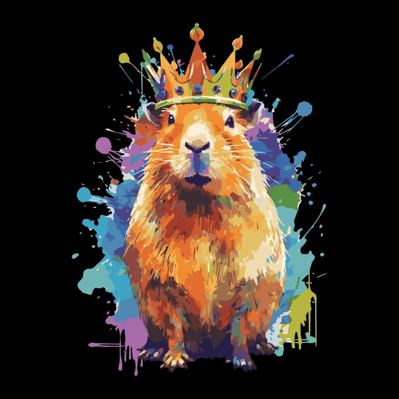 Capybara avec capybara couronne