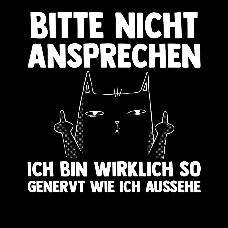 Bitte Nicht Ansprechen Katze