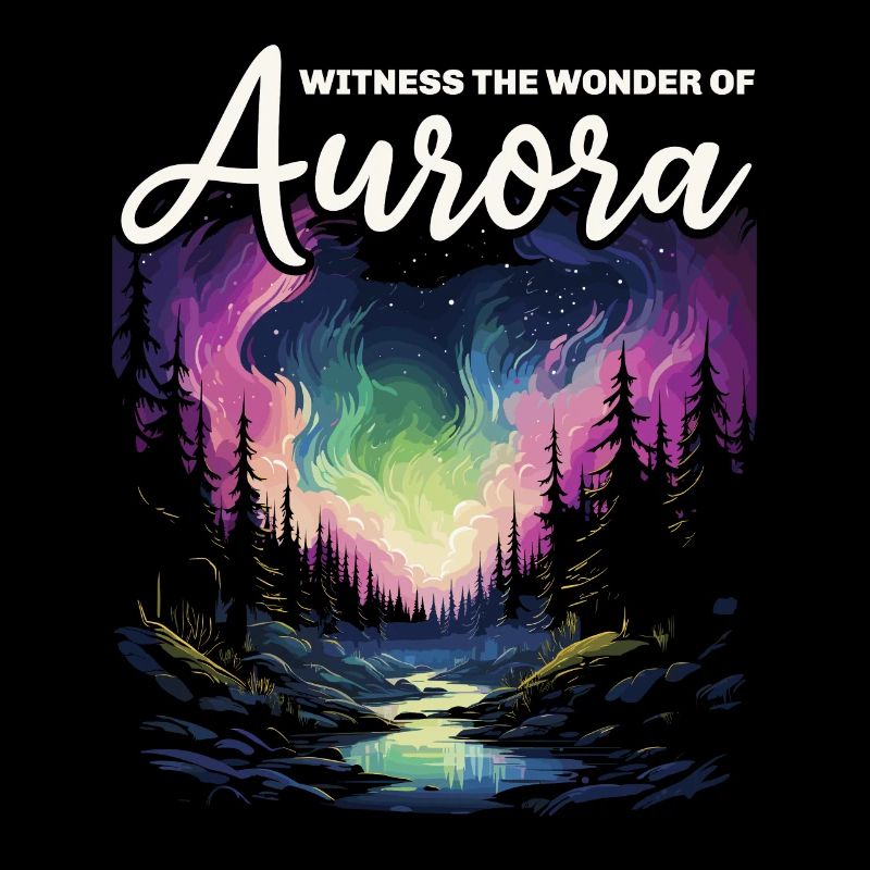 Aurora Borealis Dark Sky Nature Light Display