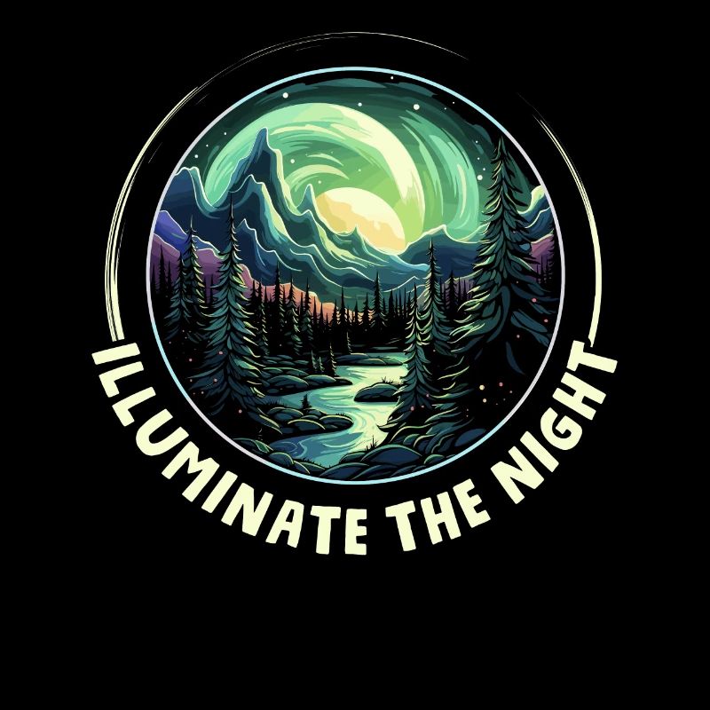 Aurora Borealis Dark Sky Nature Light Display