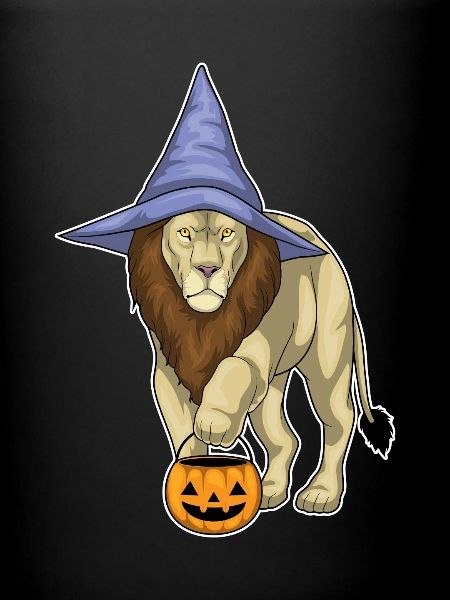 Lion Sorcière d’Halloween