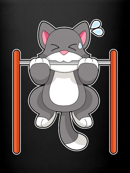 Cat Bodybuilder Pull-ups Bodybuilding
