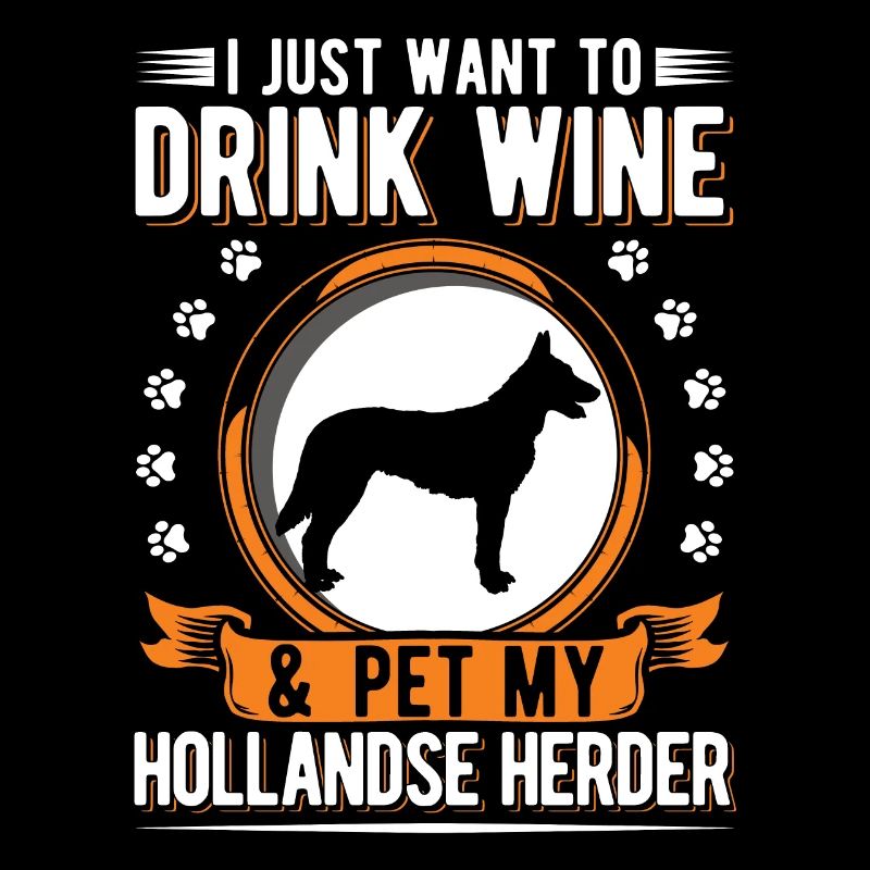 Hollandse Herder et le vin